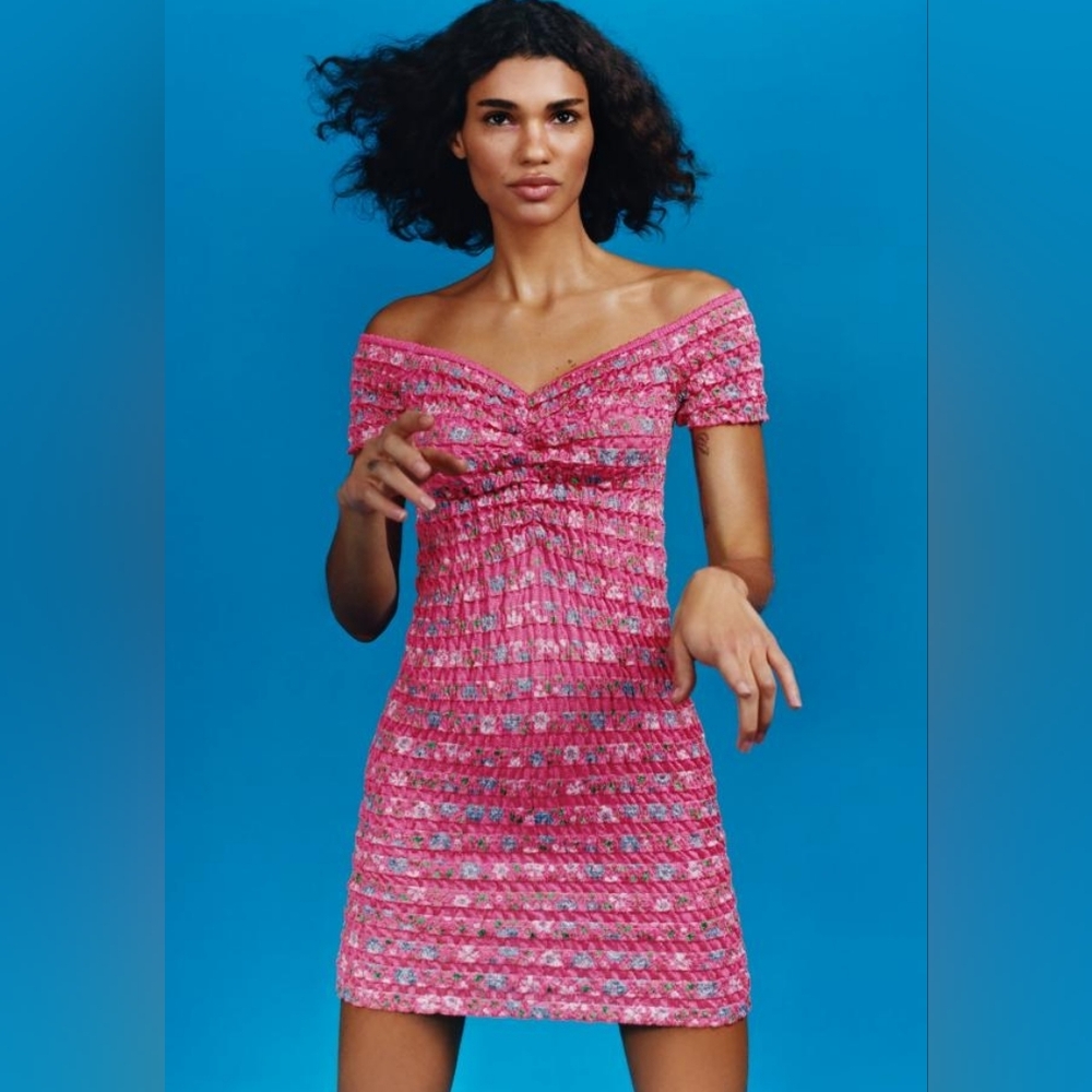 Zara Bubble Pink Dress S